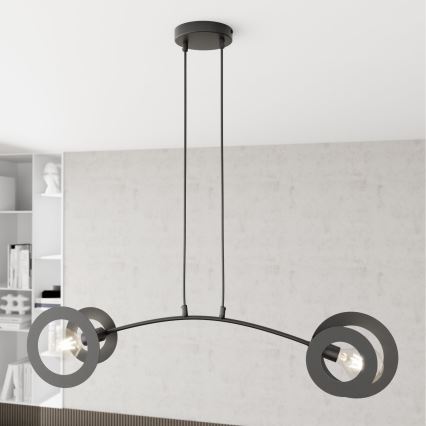 Lámpara colgante EUFORIA 2xE27/15W/230V negro