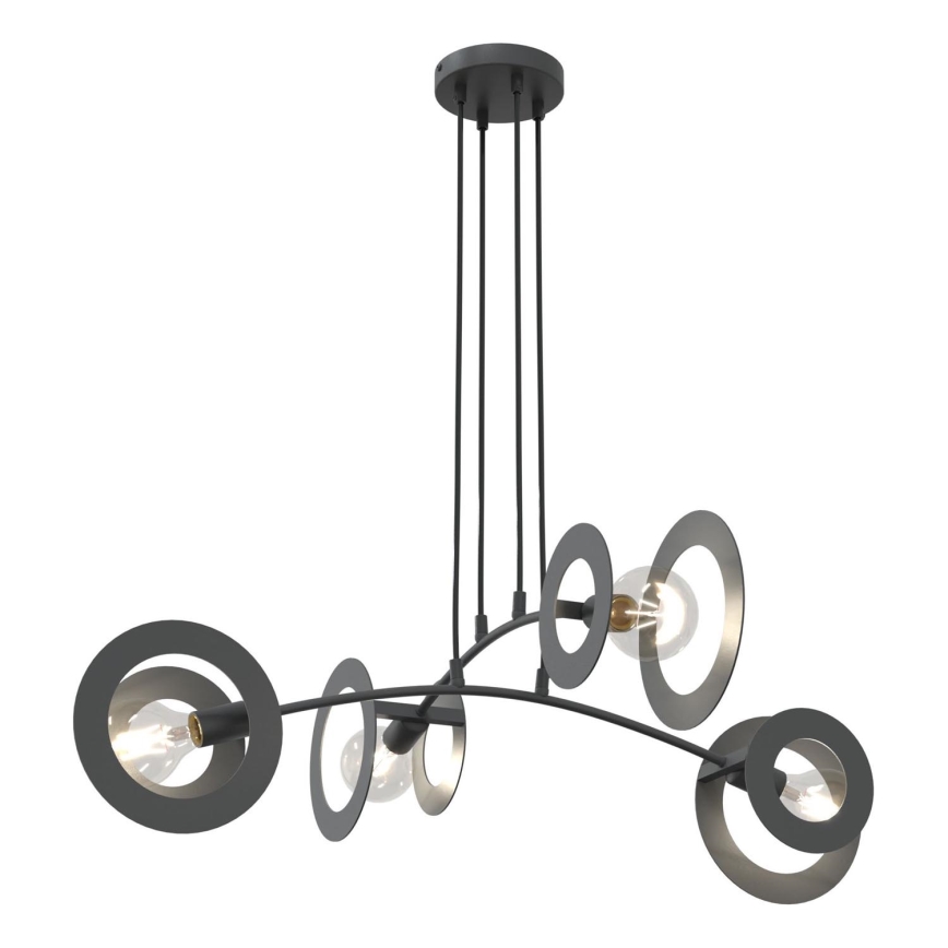Lámpara colgante EUFORIA 4xE27/15W/230V negro