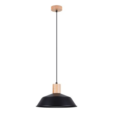 Lámpara colgante FANO 1xE27/15W/230V diá. 34 cm negro