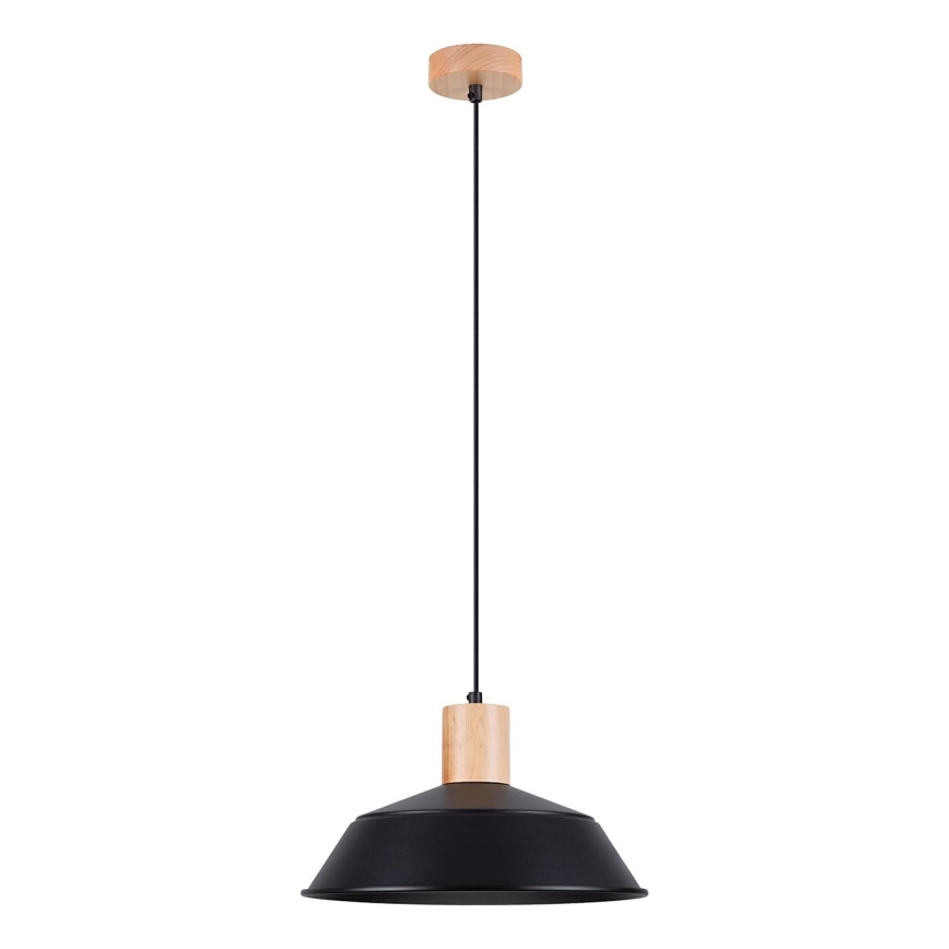 Lámpara colgante FANO 1xE27/15W/230V diá. 34 cm negro