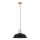 Lámpara colgante FANO 1xE27/15W/230V diá. 34 cm negro