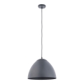 Lámpara colgante FARO 1xE27/60W/230V gris