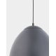 Lámpara colgante FARO 1xE27/60W/230V gris