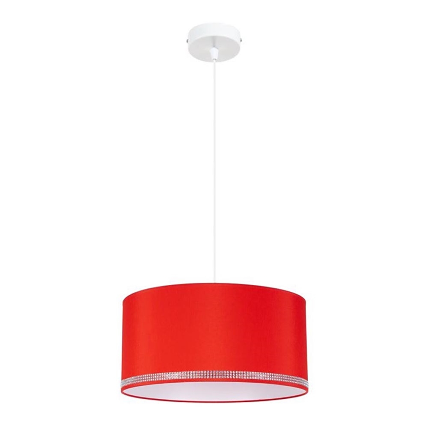 Lámpara colgante FIELD 1xE27/60W/230V dia. 40 cm rojo