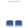 Lámpara colgante FIELD 2xE27/60W/230V azul