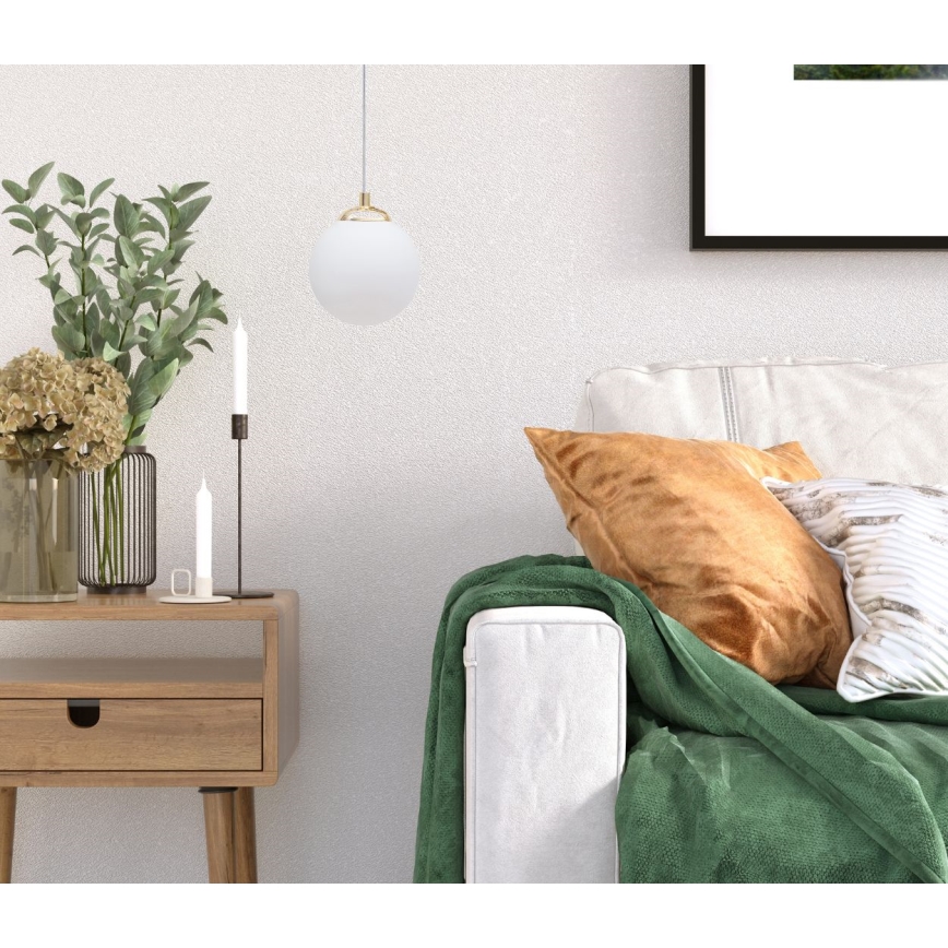 Lámpara colgante FIRA 1xE27/60W/230V dorado