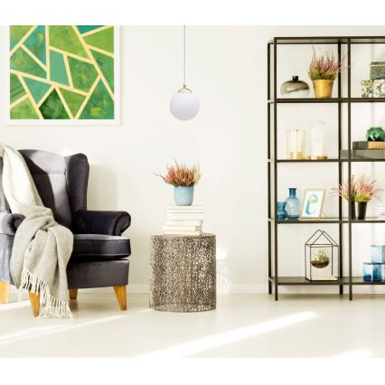 Lámpara colgante FIRA 1xE27/60W/230V dorado