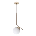 Lámpara colgante FIRA 1xE27/60W/230V dorado