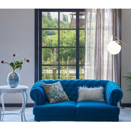 Lámpara colgante FIRA 1xE27/60W/230V dorado