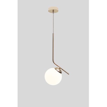 Lámpara colgante FIRA 1xE27/60W/230V dorado