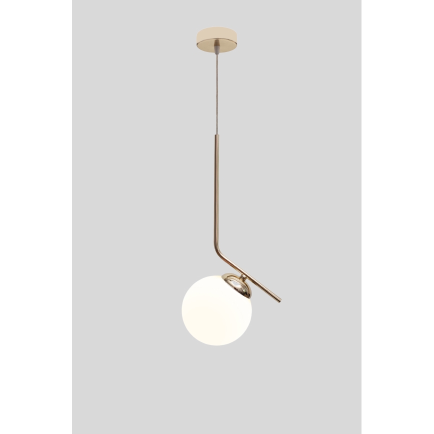 Lámpara colgante FIRA 1xE27/60W/230V dorado