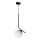 Lámpara colgante FIRA 1xE27/60W/230V negro