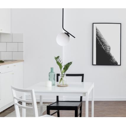Lámpara colgante FIRA 1xE27/60W/230V negro