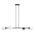 Lámpara colgante FIRA 4xE27/60W/230V negro