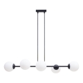 Lámpara colgante FIRA 5xE27/60W/230V negro