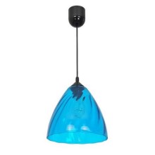 Lámpara colgante FLASH 1xE27/60W/230V azul