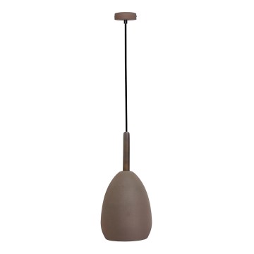 Lámpara colgante FLEN 1xE27/40W/230V diá. 16 cm marrón