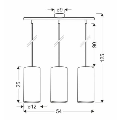 Lámpara colgante FLERI 3xE27/60W/230V ratán