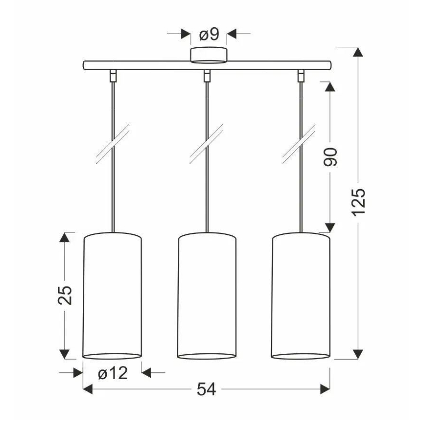 Lámpara colgante FLERI 3xE27/60W/230V ratán