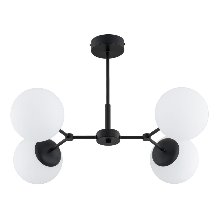 Lámpara colgante FOTON 4xE14/10W/230V negro