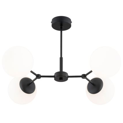 Lámpara colgante FOTON 4xE14/10W/230V negro