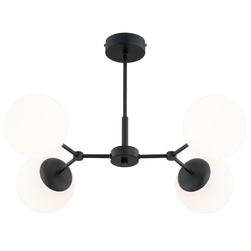 Lámpara colgante FOTON 4xE14/10W/230V negro