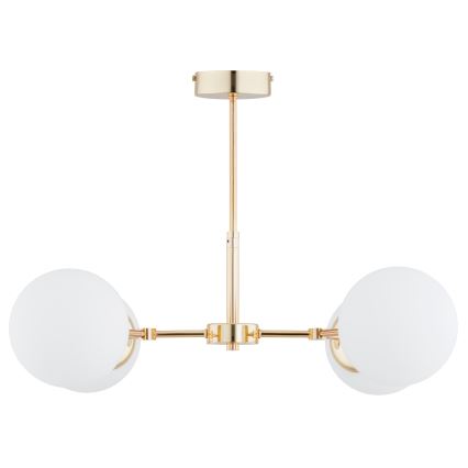 Lámpara colgante FOTON  4xE14/40W/230V dorado/blanco