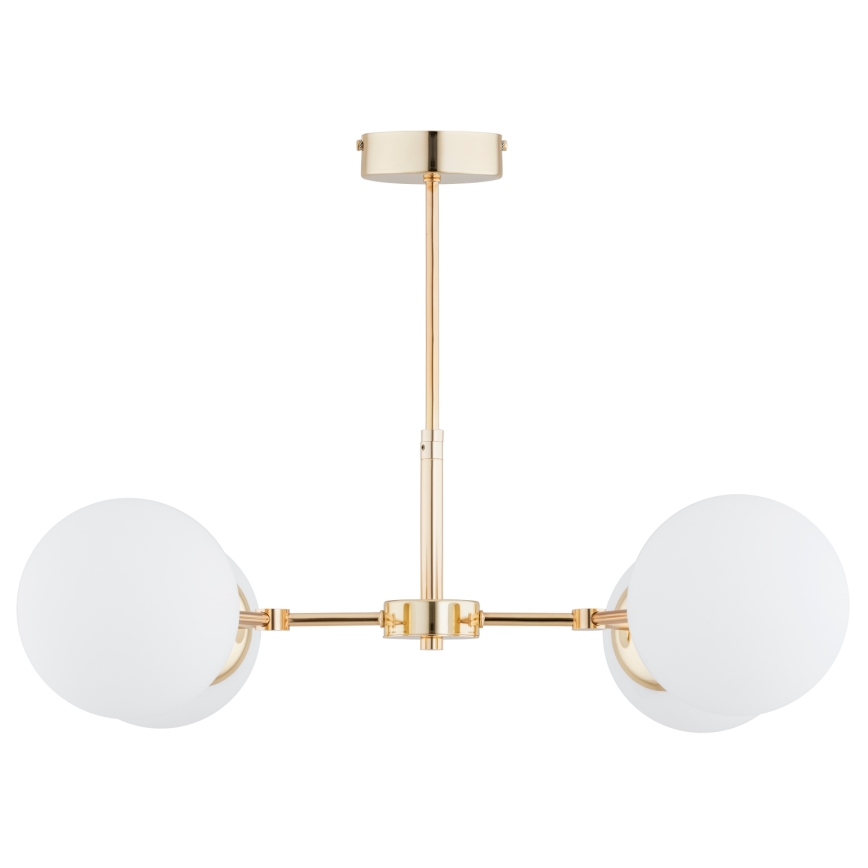 Lámpara colgante FOTON  4xE14/40W/230V dorado/blanco