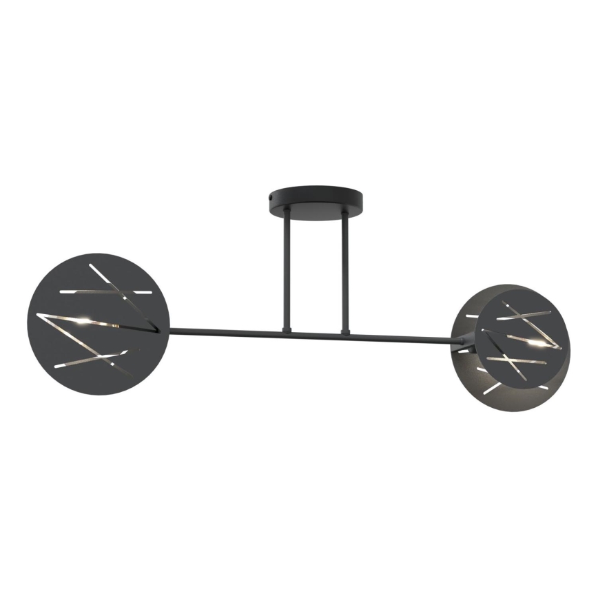Lámpara colgante FRICK 2xE27/15W/230V negro