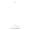 Lámpara colgante FRIKA 1xE27/15W/230V diá. 34 cm blanco