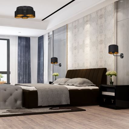 Lámpara colgante FRODI 5xE27/60W/230V negro