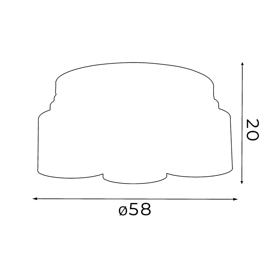 Lámpara colgante FRODI 5xE27/60W/230V negro