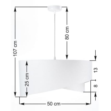 Lámpara colgante GALAXY 1xE27/60W/230V