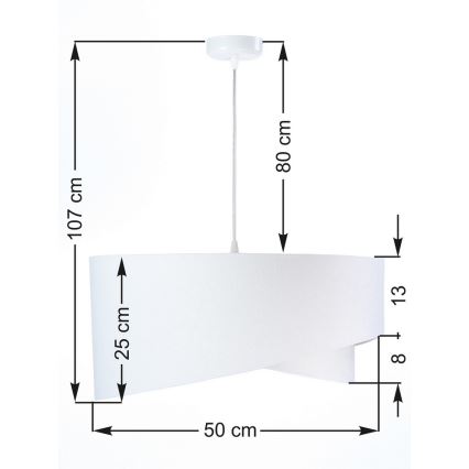 Lámpara colgante GALAXY 1xE27/60W/230V