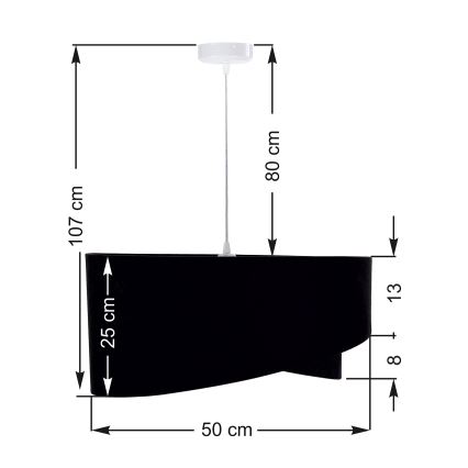 Lámpara colgante GALAXY 1xE27/60W/230V