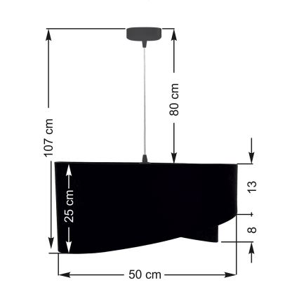 Lámpara colgante GALAXY 1xE27/60W/230V