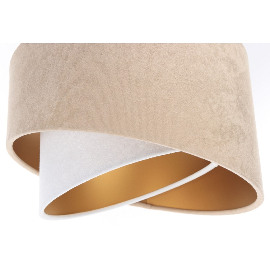 Lámpara colgante GALAXY 3xE27/60W/230V beige/blanco/dorado