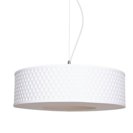 Lámpara colgante GARDA 1xE27/60W/230V diá. 40 cm blanco