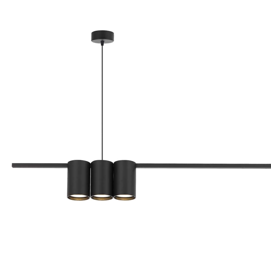 Lámpara colgante GENESIS 5xGU10/8W/230V negro