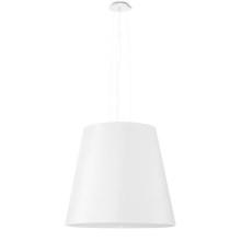 Lámpara colgante GENEVE 3xE27/60W/230V 50 cm de diámetro blanco