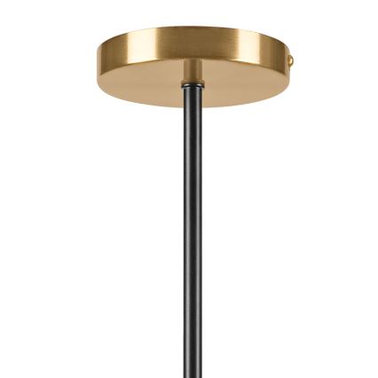 Lámpara colgante GEORGIA 3xE14/5W/230V dorado/beige ahumado