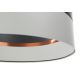 Lámpara colgante GLAM HOME 1xE27/60W/230V diámetro 40 cm negro/gris