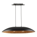 Lámpara colgante GONDOLA 2xE27/60W/230V negro/cobre