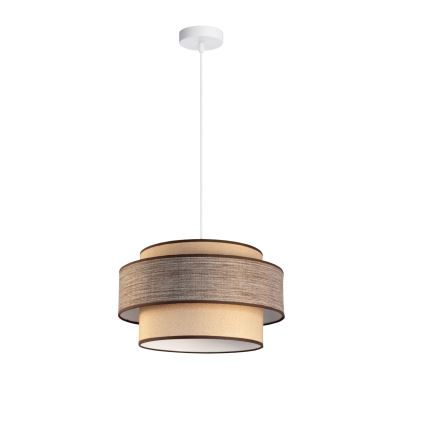 Lámpara colgante GRACE 1xE27/60W/230V beige/marrón