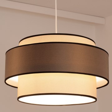 Lámpara colgante GRACE 1xE27/60W/230V color crema/marrón