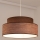 Lámpara colgante GRACE 1xE27/60W/230V marrón/beige