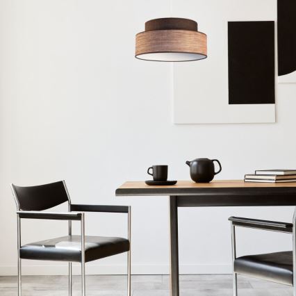 Lámpara colgante GRACE 1xE27/60W/230V marrón/beige