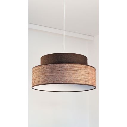 Lámpara colgante GRACE 1xE27/60W/230V marrón/beige