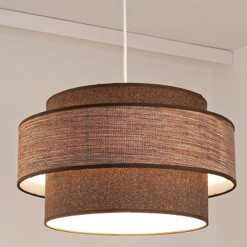 Lámpara colgante GRACE 1xE27/60W/230V marrón/beige