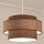 Lámpara colgante GRACE 1xE27/60W/230V marrón/beige